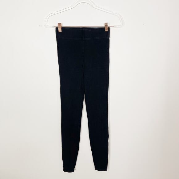 Mile(s) by Madewell XSmall XS Black High Rise Leggings Knit Casual Stretch - Picture 1 of 8